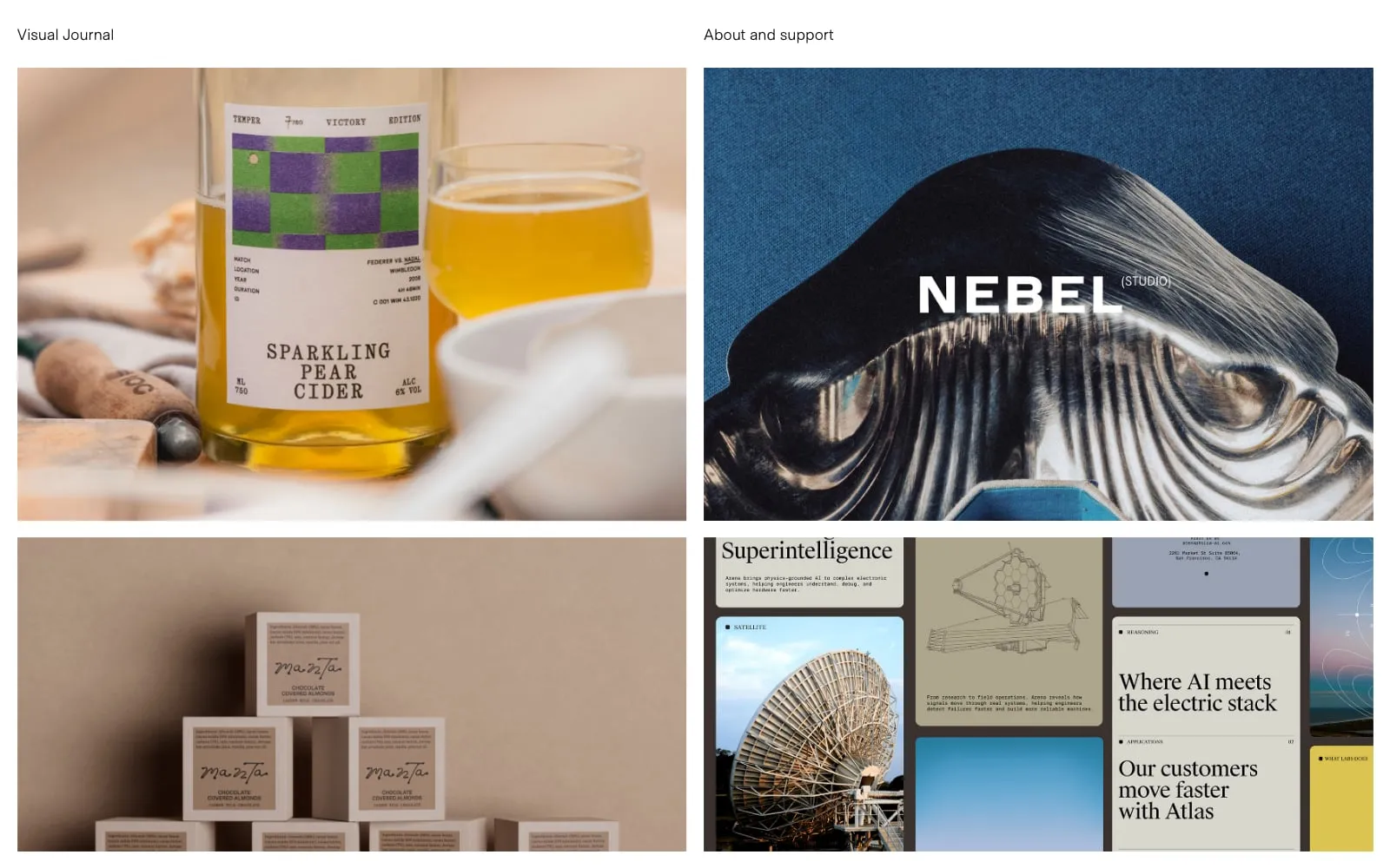 Screenshot of Visual Journal