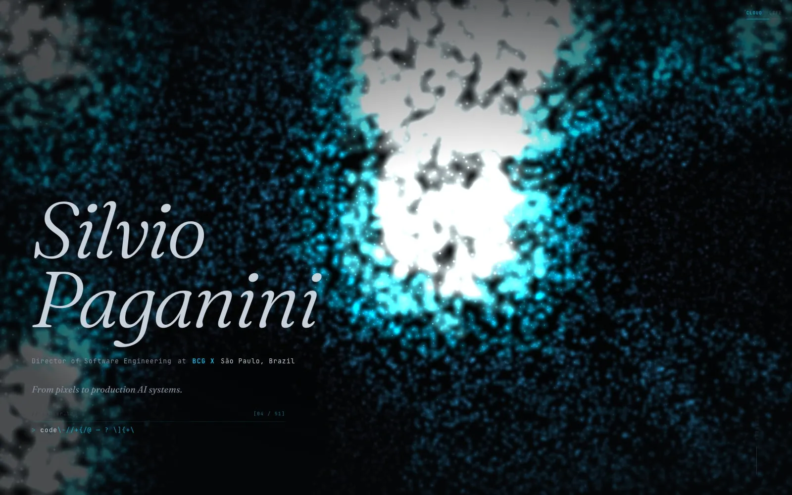 Screenshot of Silvio Paganini