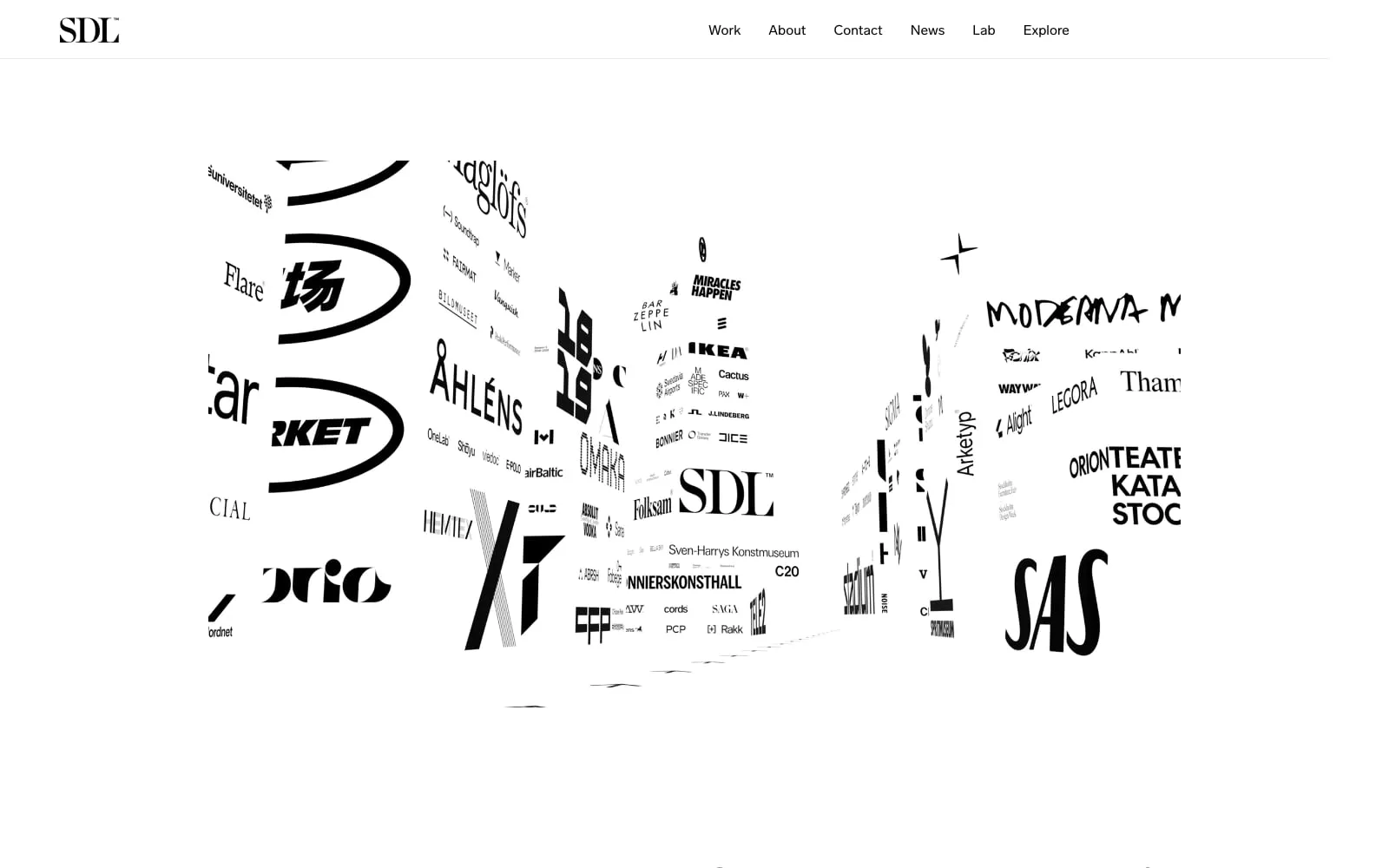 Screenshot of Stockholm Design Lab