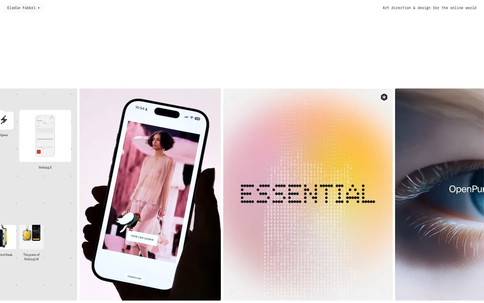 Screenshot of Elodie Fabbri