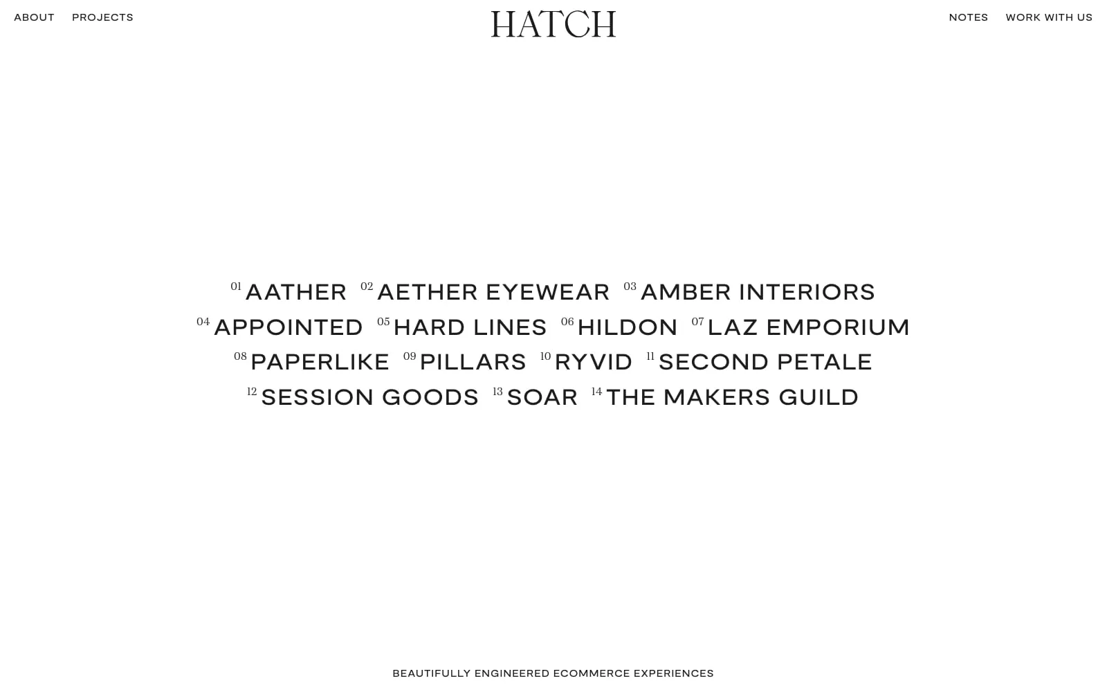 Screenshot of Hatch Inc.