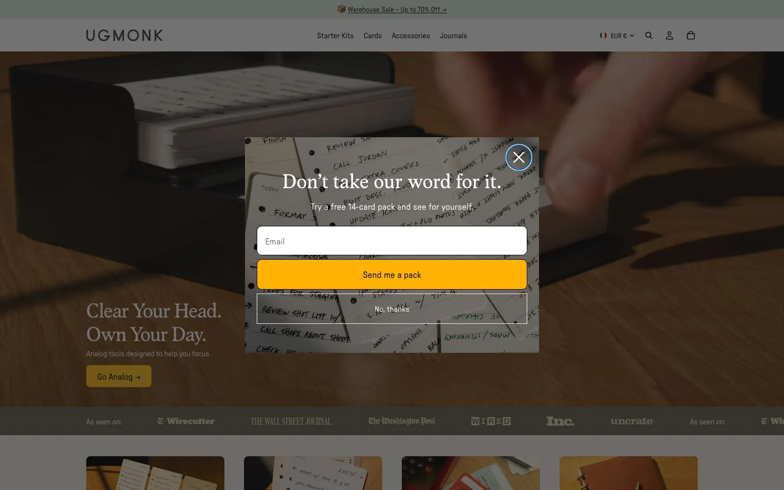 Screenshot of Ugmonk