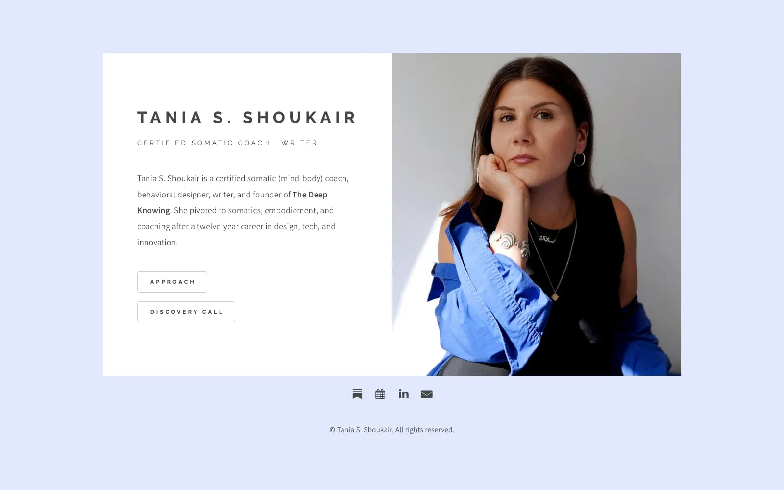 Screenshot of Tania S. Shoukair