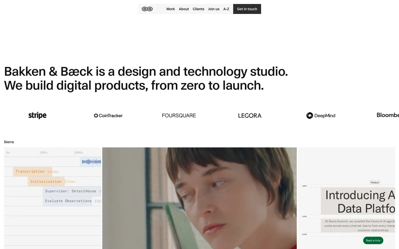 Screenshot of Bakken & Bæck