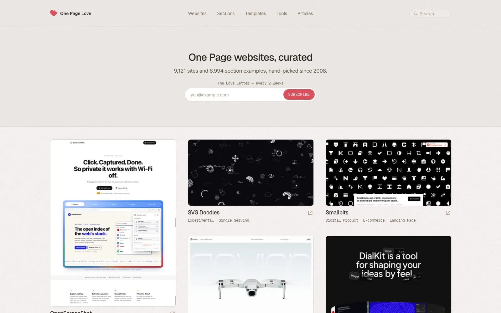 Screenshot of The Gallery