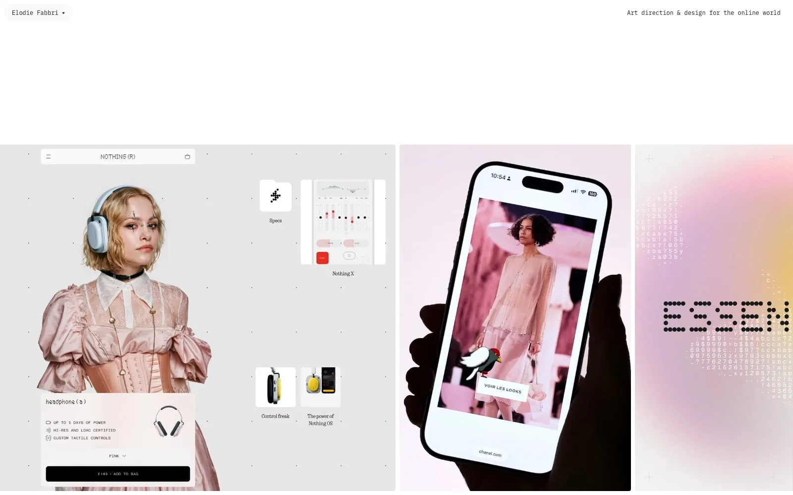 Screenshot of Elodie Fabbri
