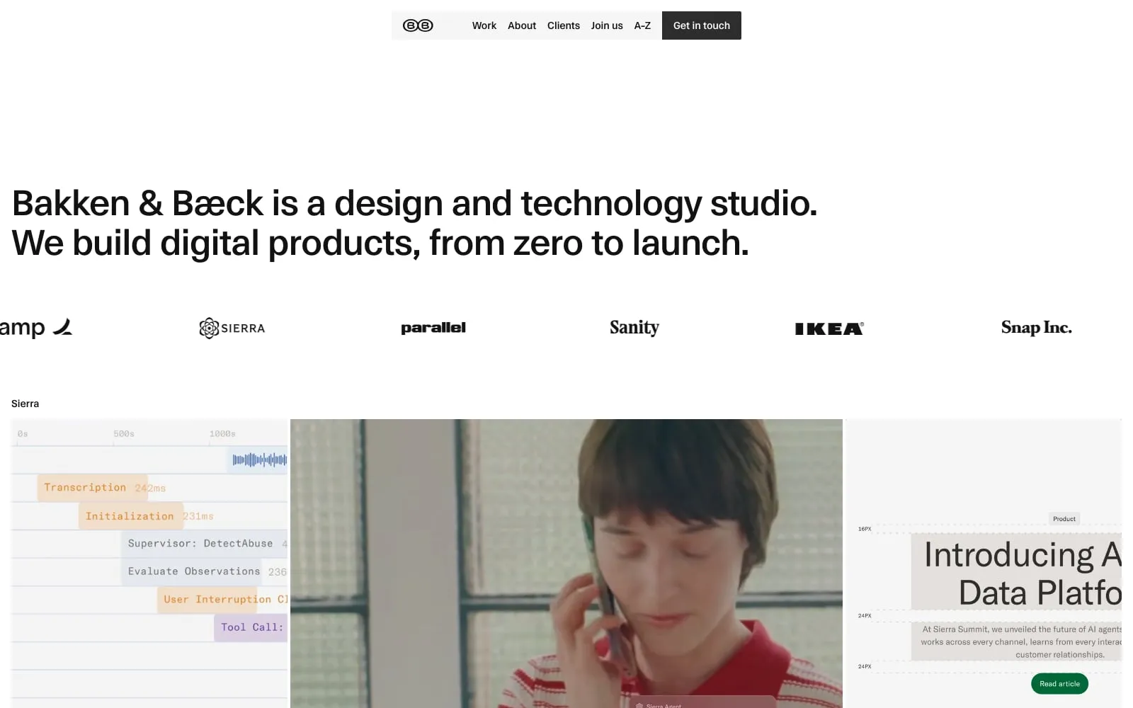 Screenshot of Bakken & Bæck
