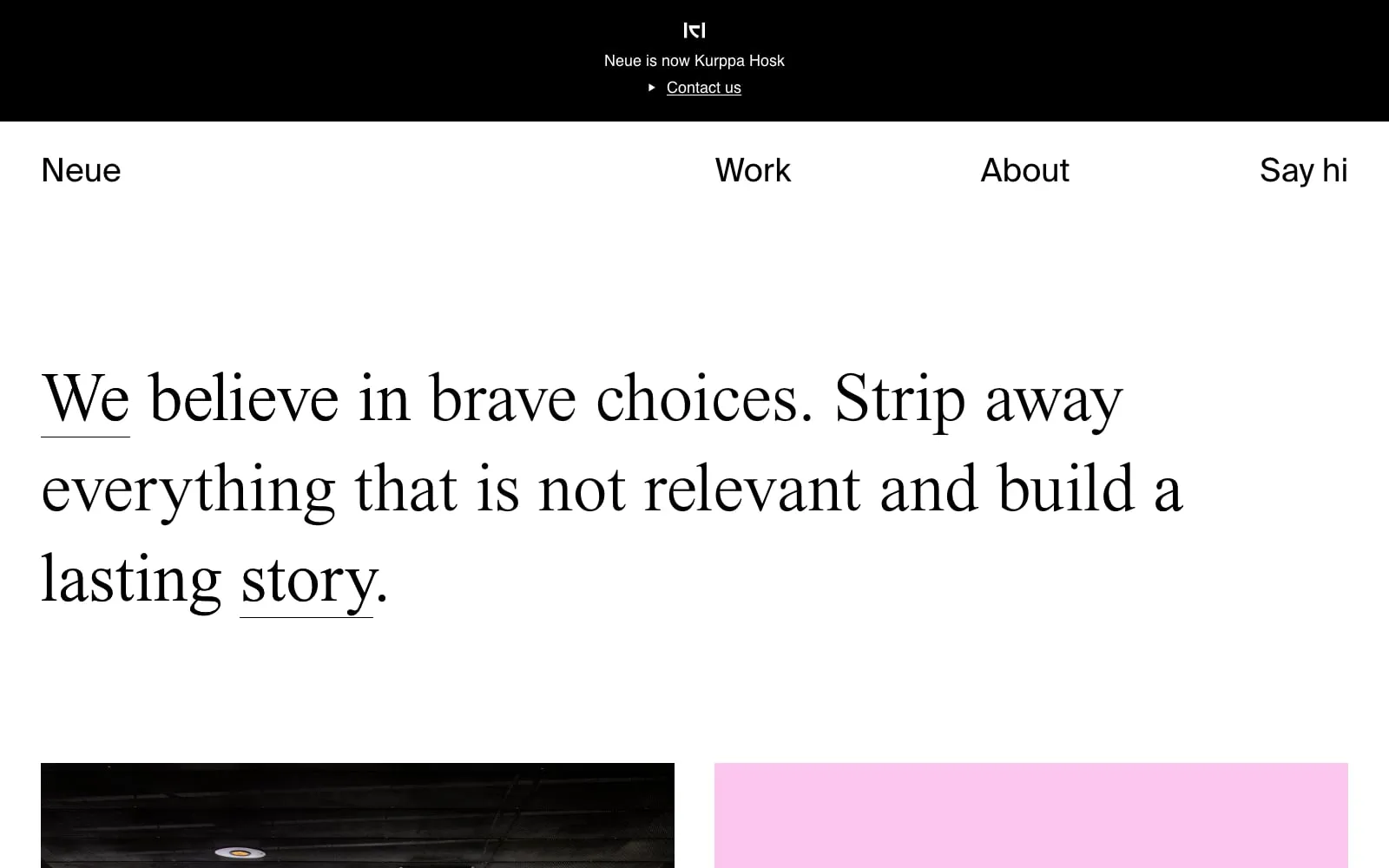 Screenshot of Neue Design Studio