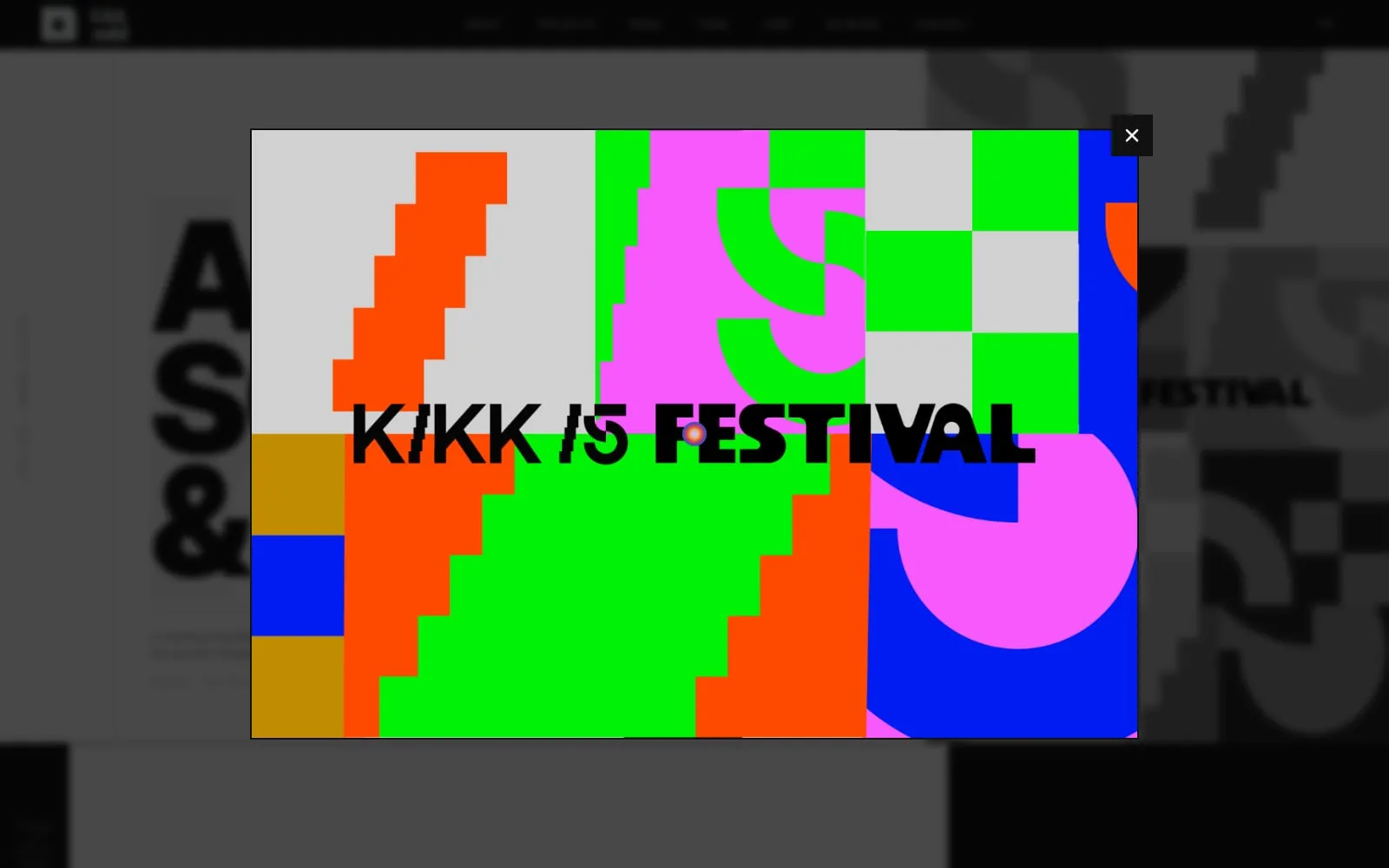 Screenshot of KIKK Festival