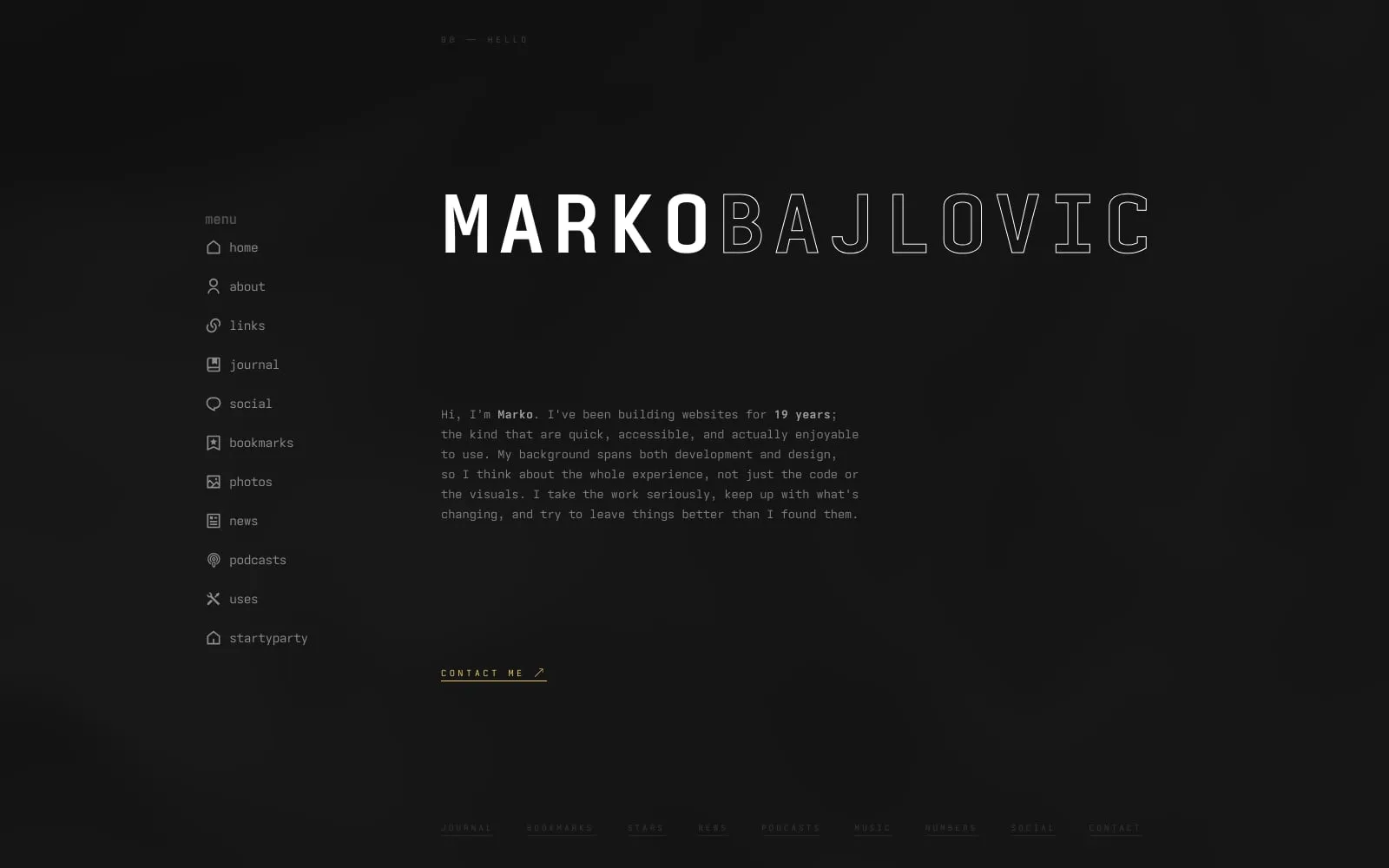 Screenshot of Marko Bajlovic