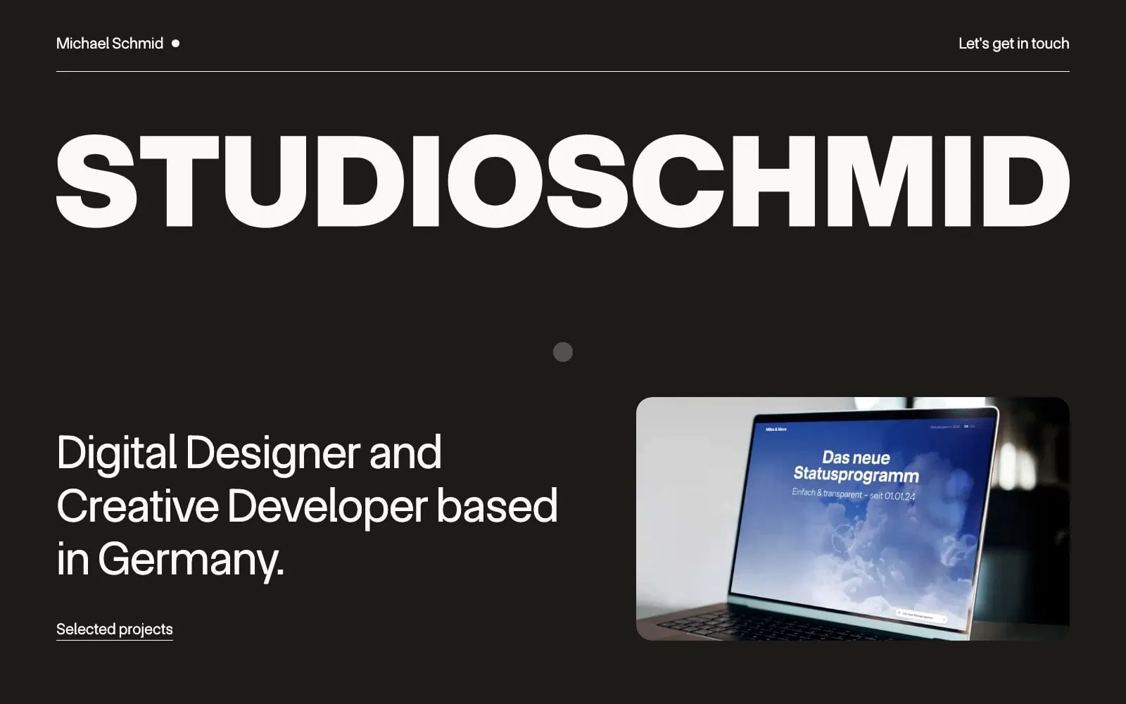 Screenshot of Michael Schmid