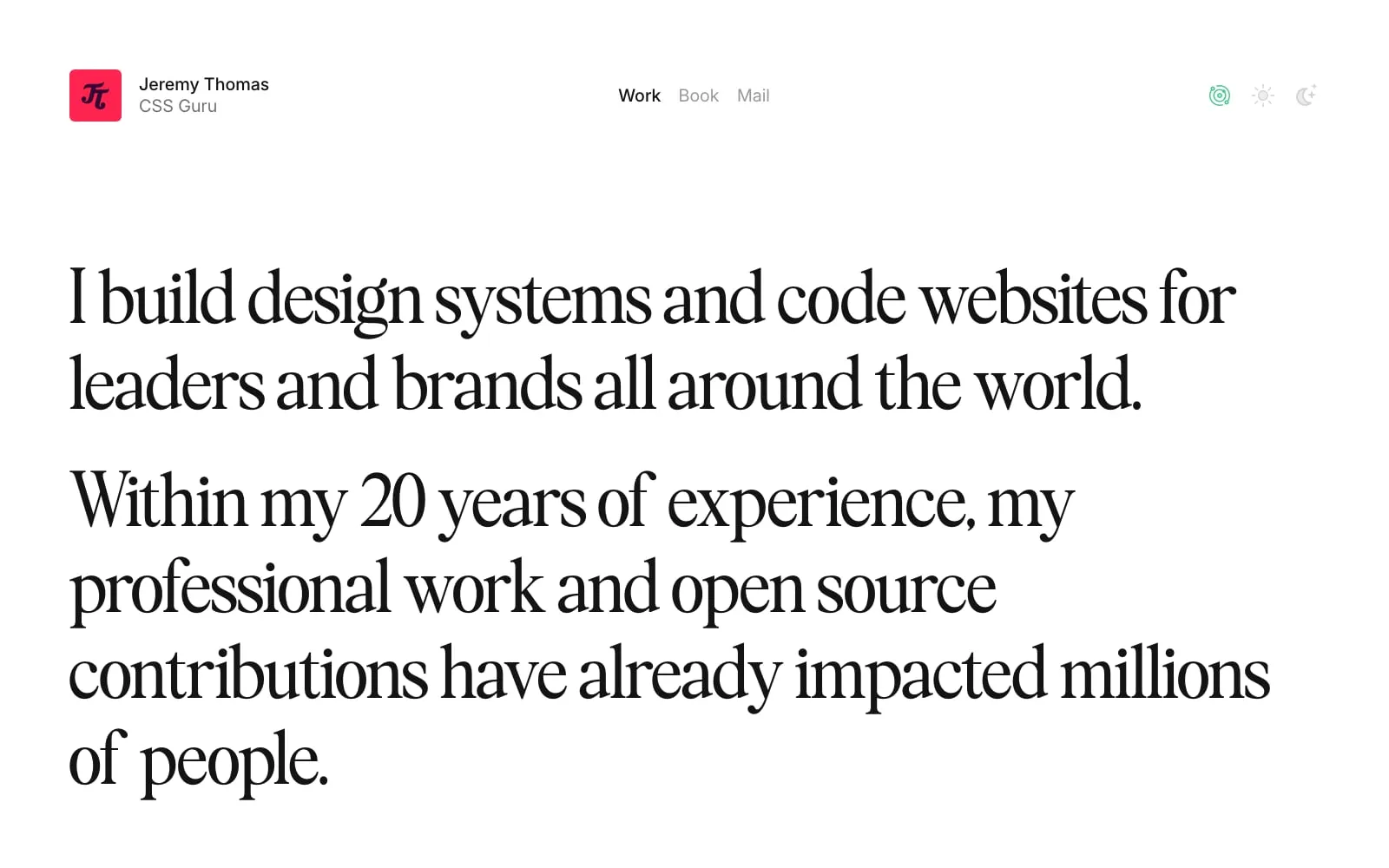 Screenshot of Jeremy Thomas