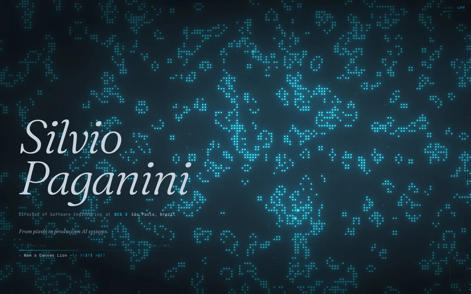 Screenshot of Silvio Paganini