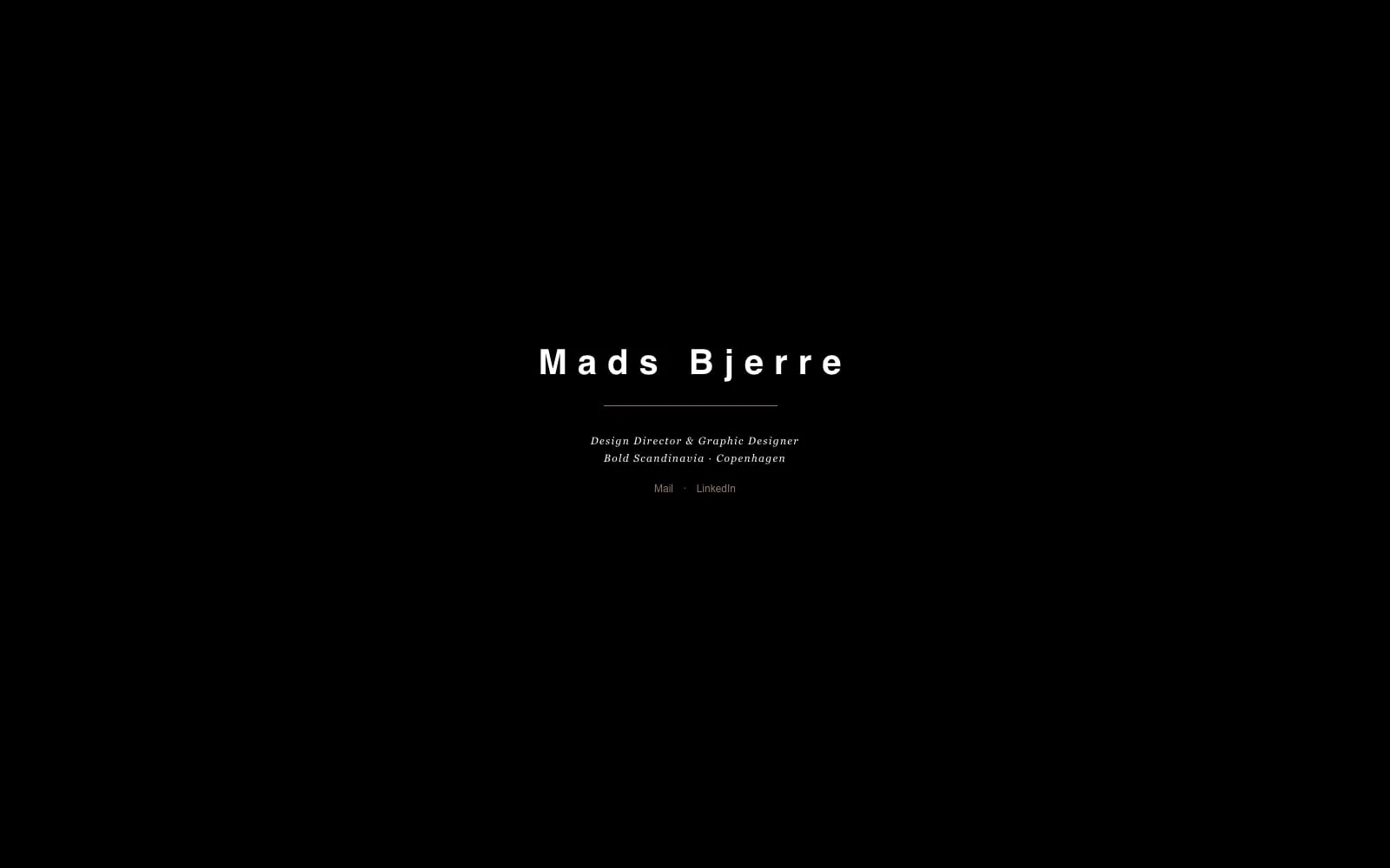 Screenshot of Mads Bjerre