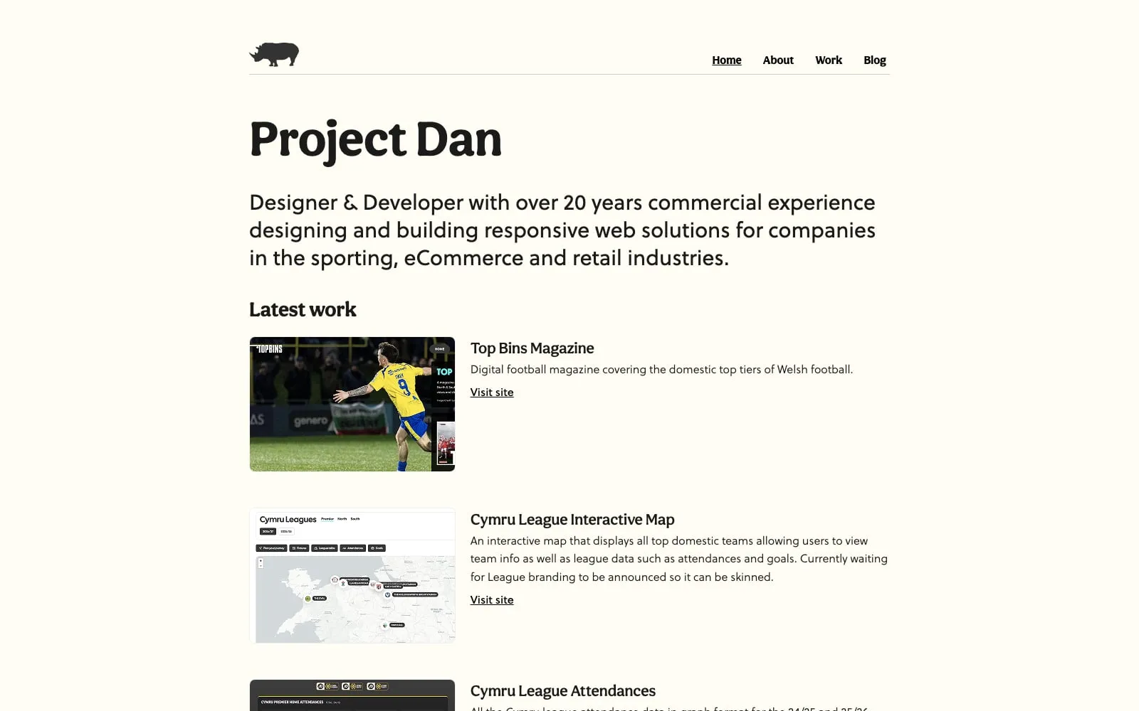 Screenshot of Dan Davies