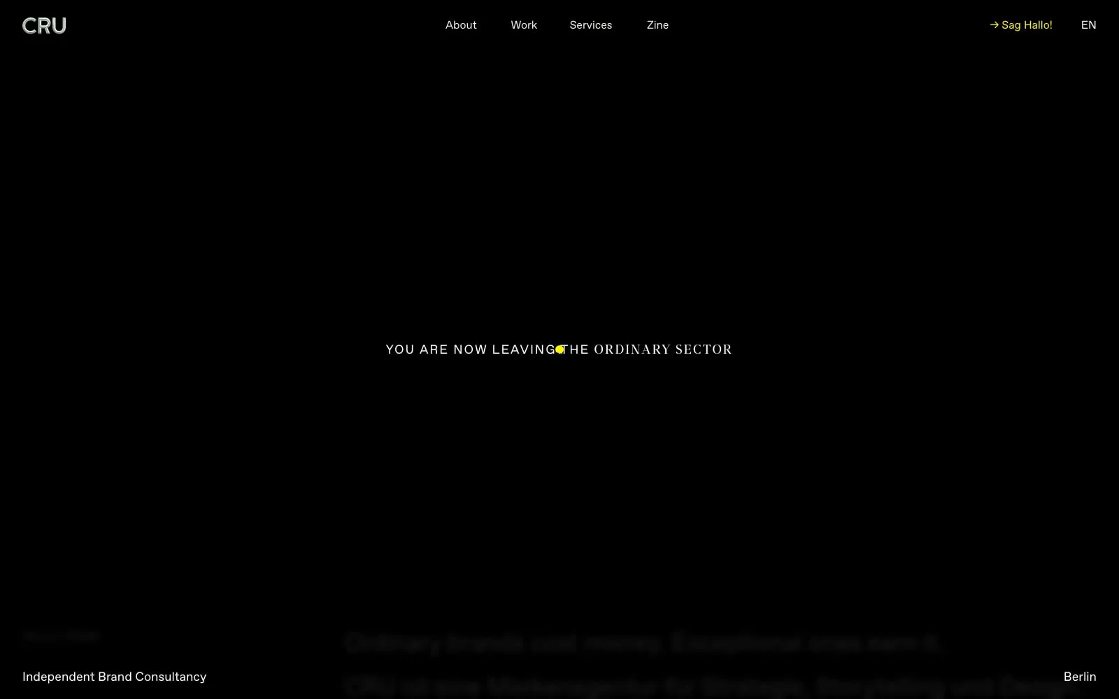 Screenshot of CRU