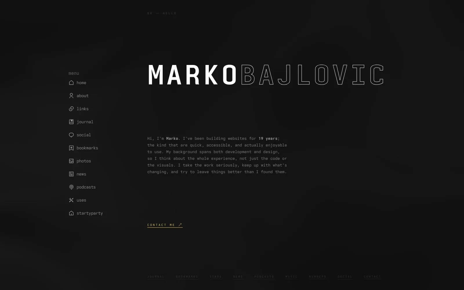 Screenshot of Marko Bajlovic