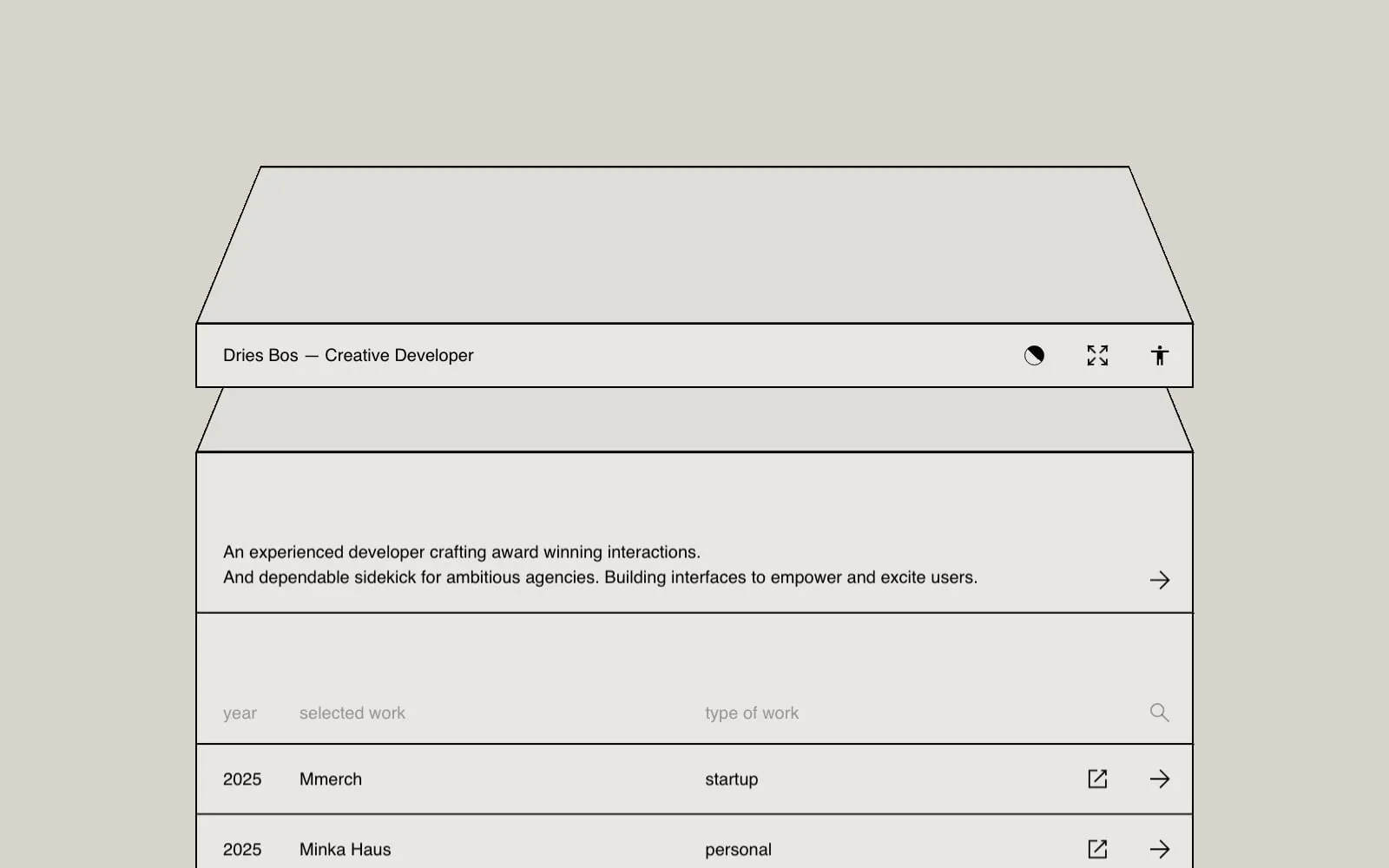 Screenshot of Dries Bos