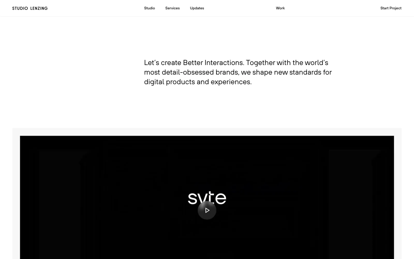Screenshot of Studio Lenzing