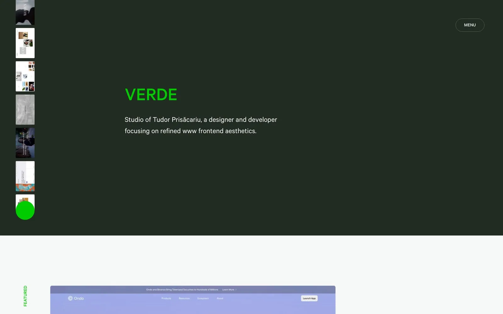 Screenshot of VERDE