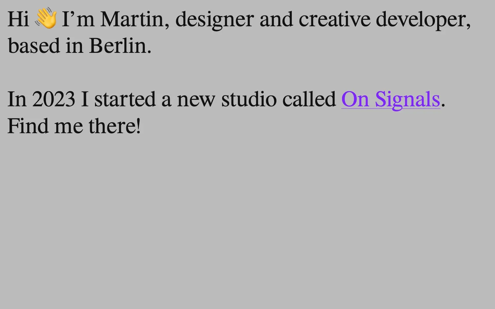 Screenshot of Martin Wecke