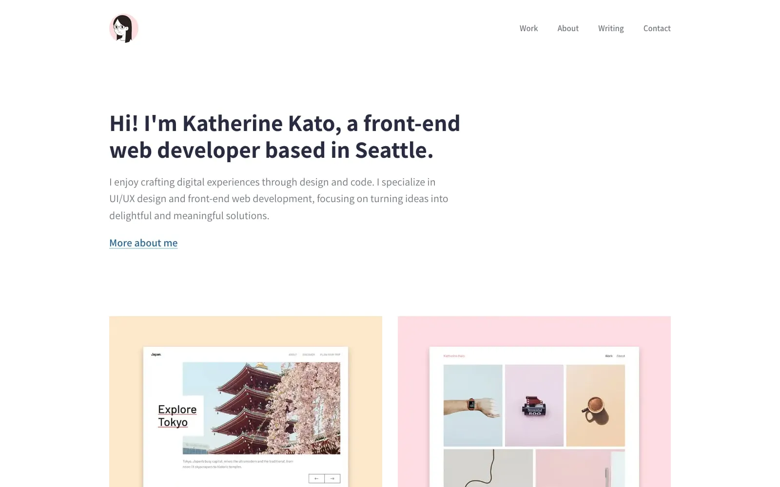 Screenshot of Katherine Kato