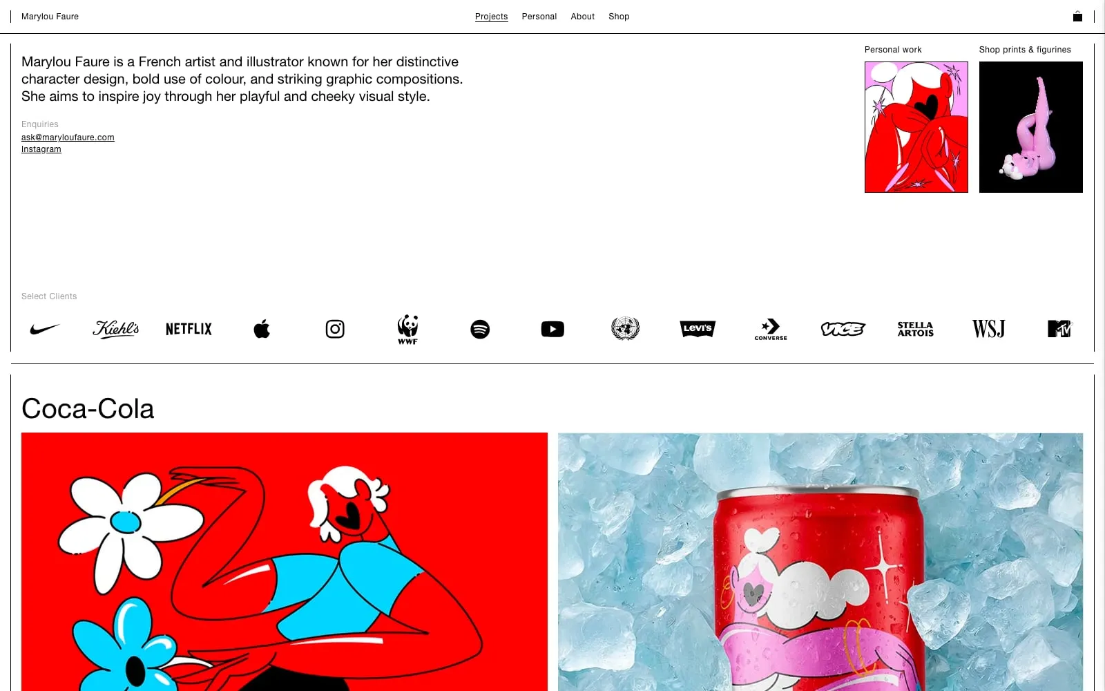 Screenshot of Marylou Faure