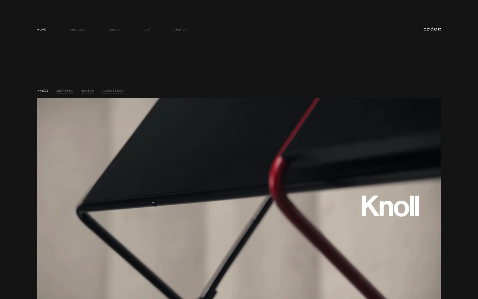Screenshot of Order