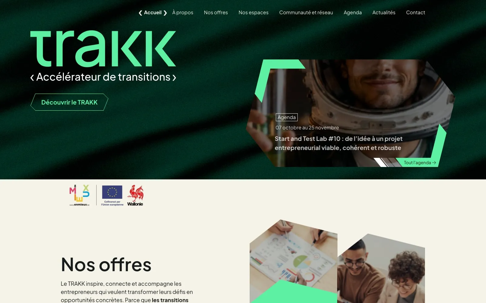 Screenshot of TRAKK