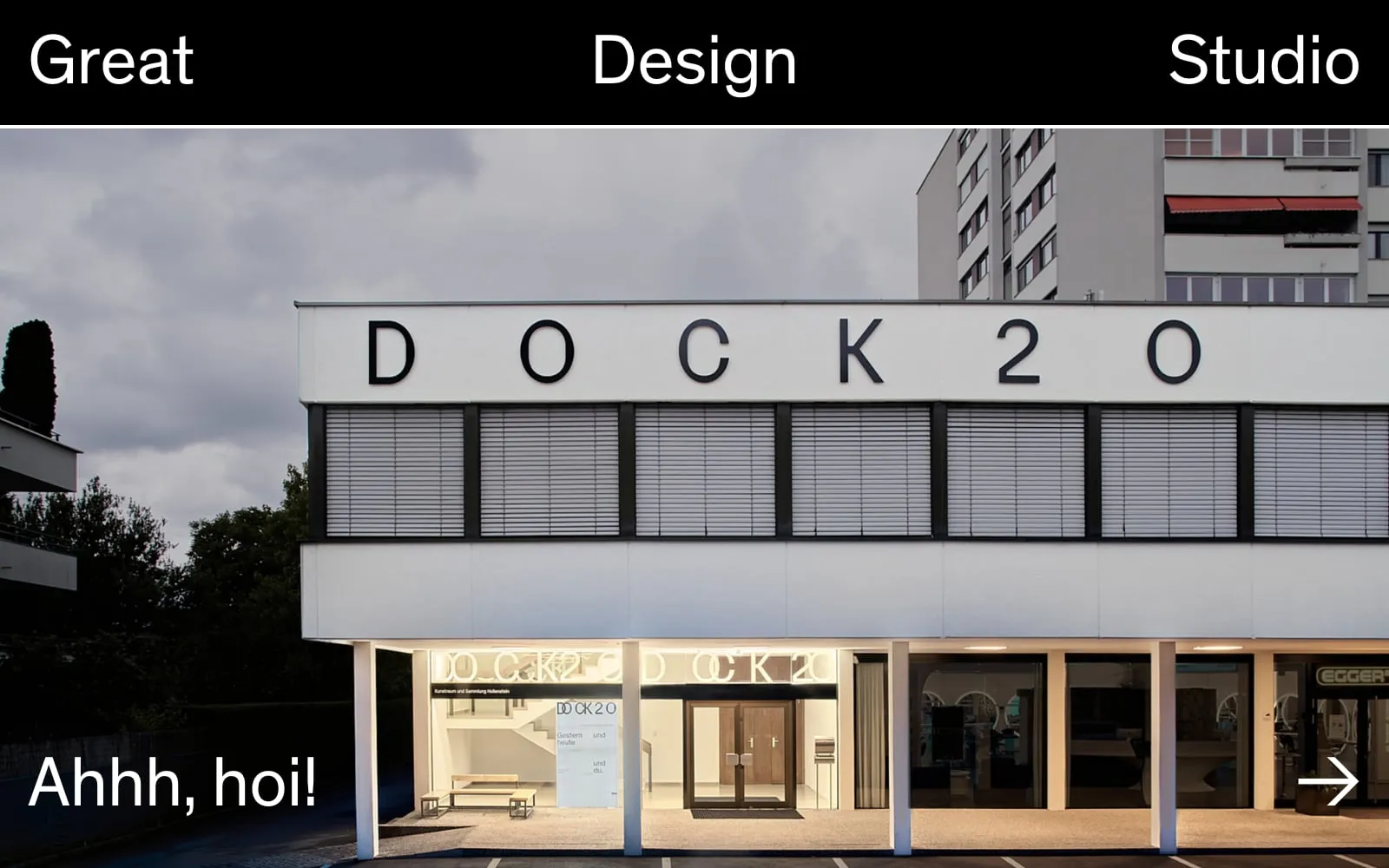 Screenshot of Great Design Studio