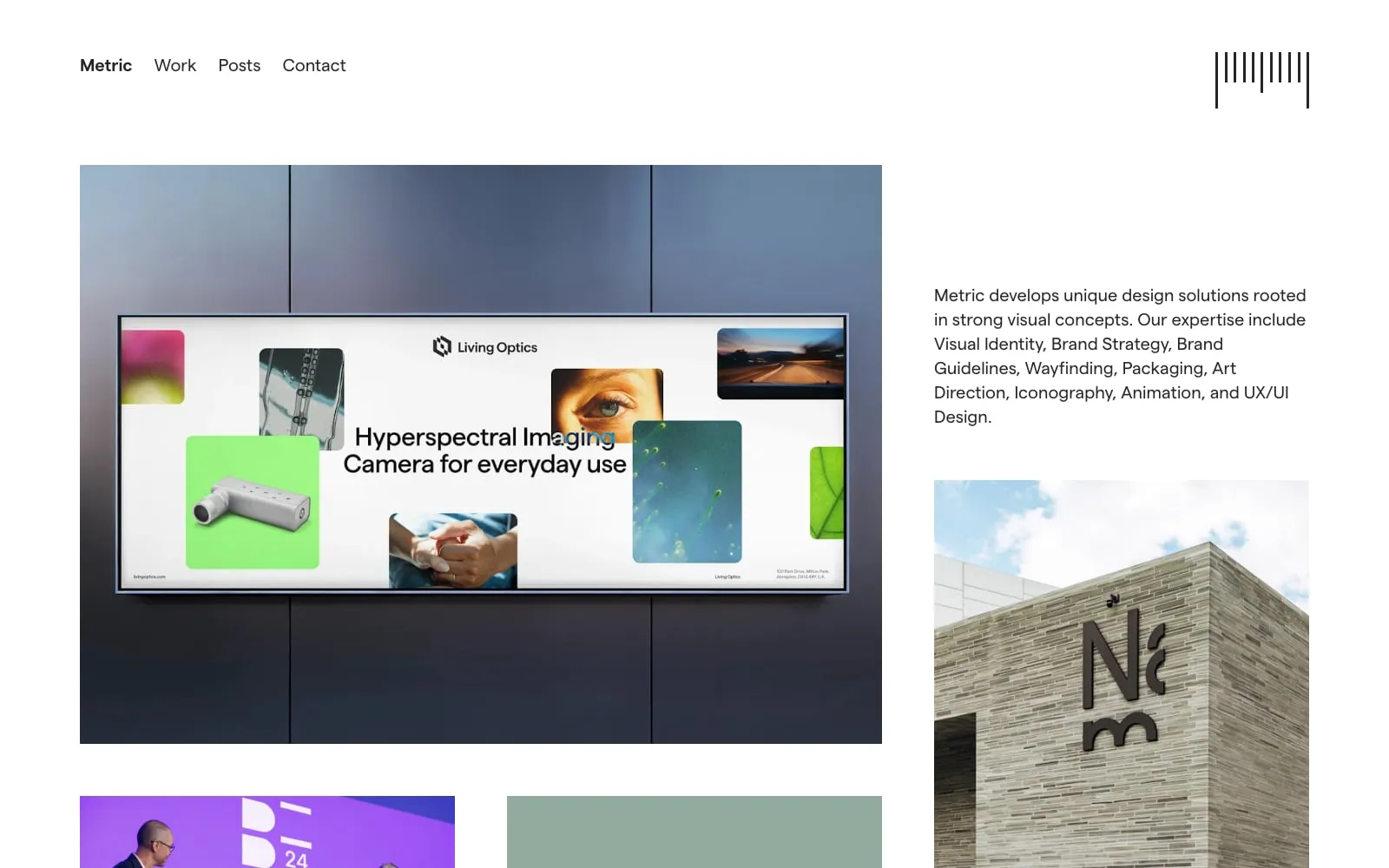 Screenshot of Metric