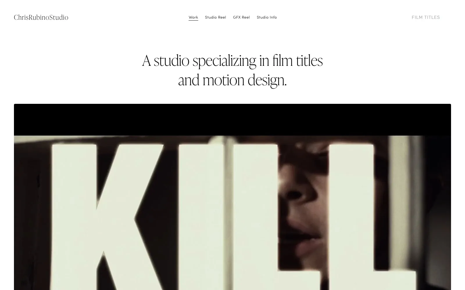 Screenshot of ChrisRubinoStudio