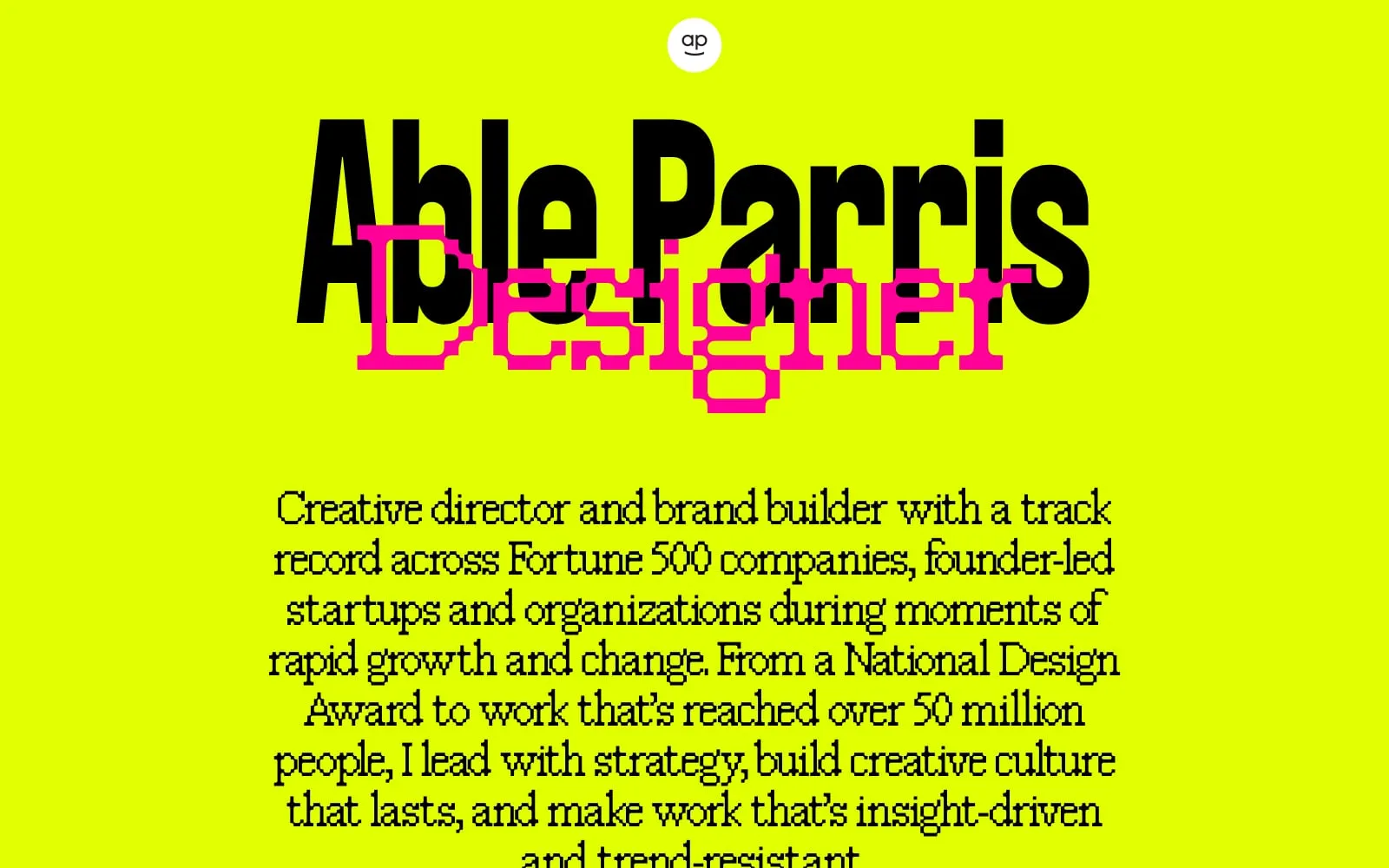 Screenshot of Able Parris