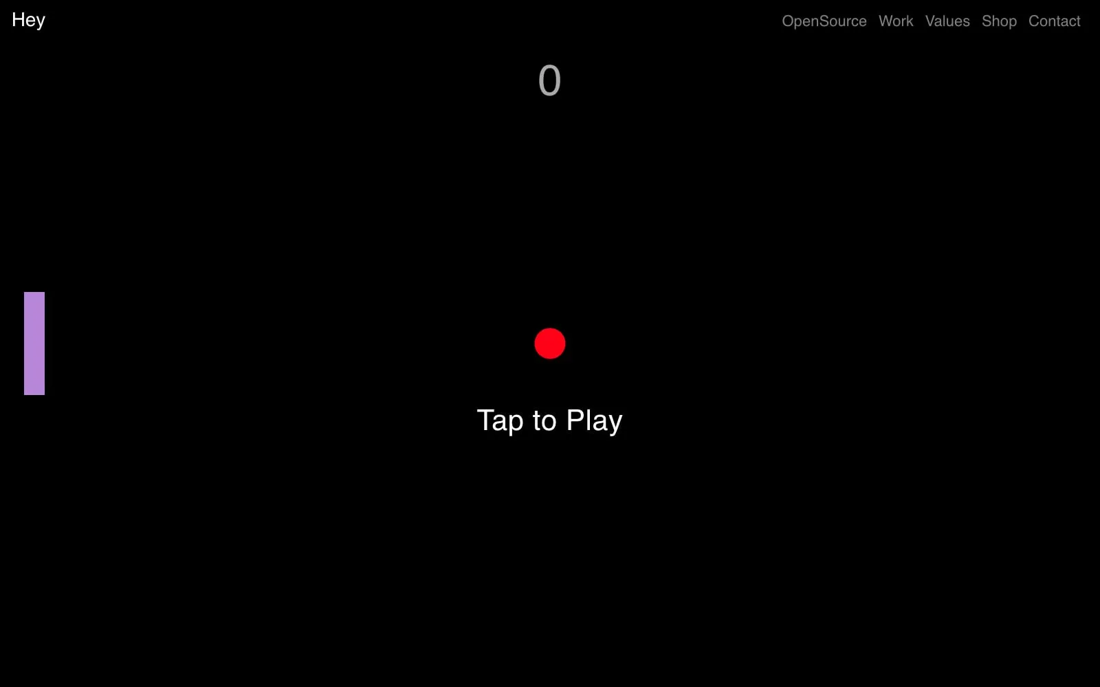 Screenshot of Hey