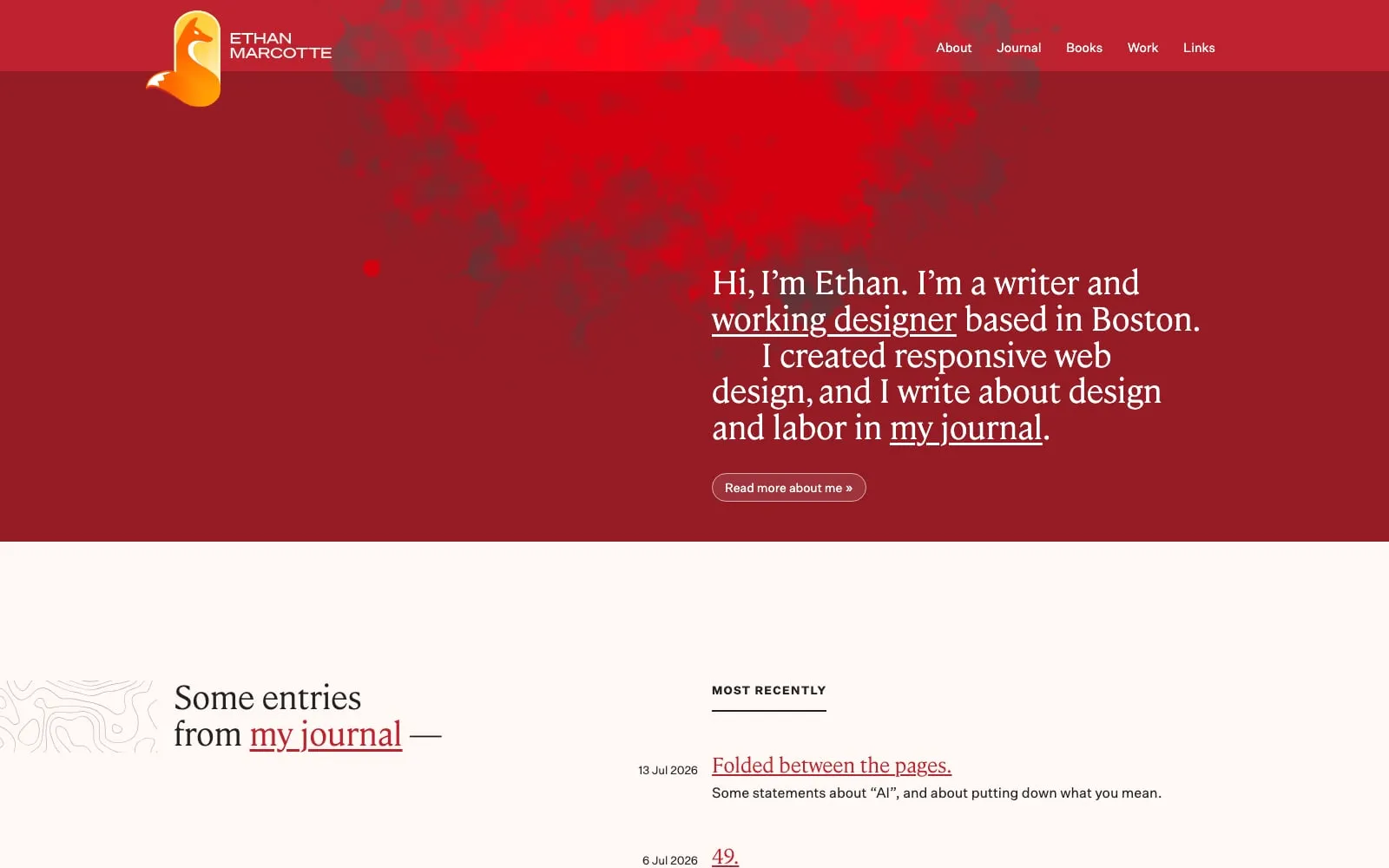 Screenshot of Ethan Marcotte