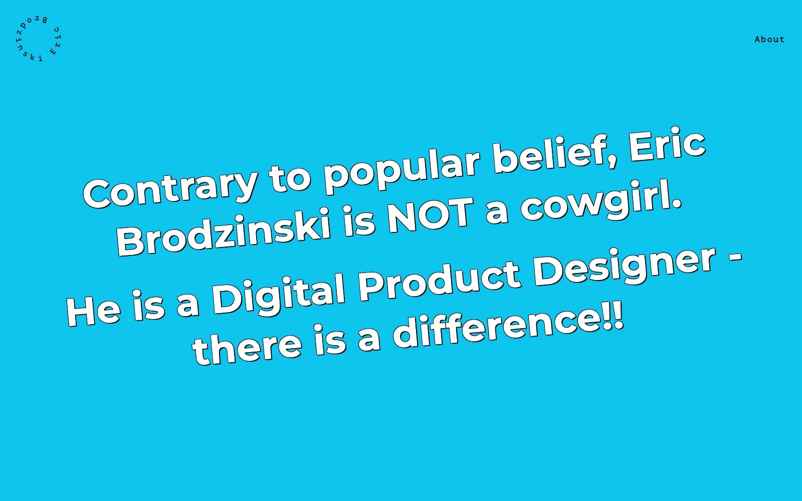 Screenshot of Eric Brodzinski