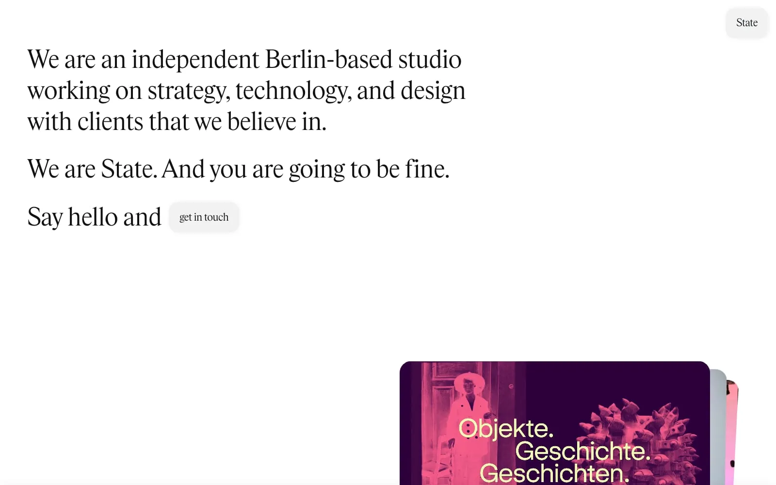 Screenshot of State