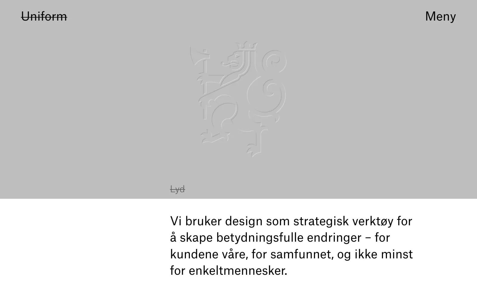 Screenshot of Uniform Design