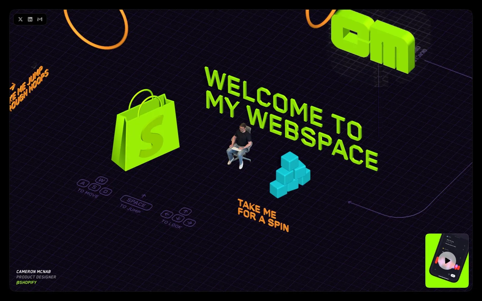 Screenshot of Cameron McNab