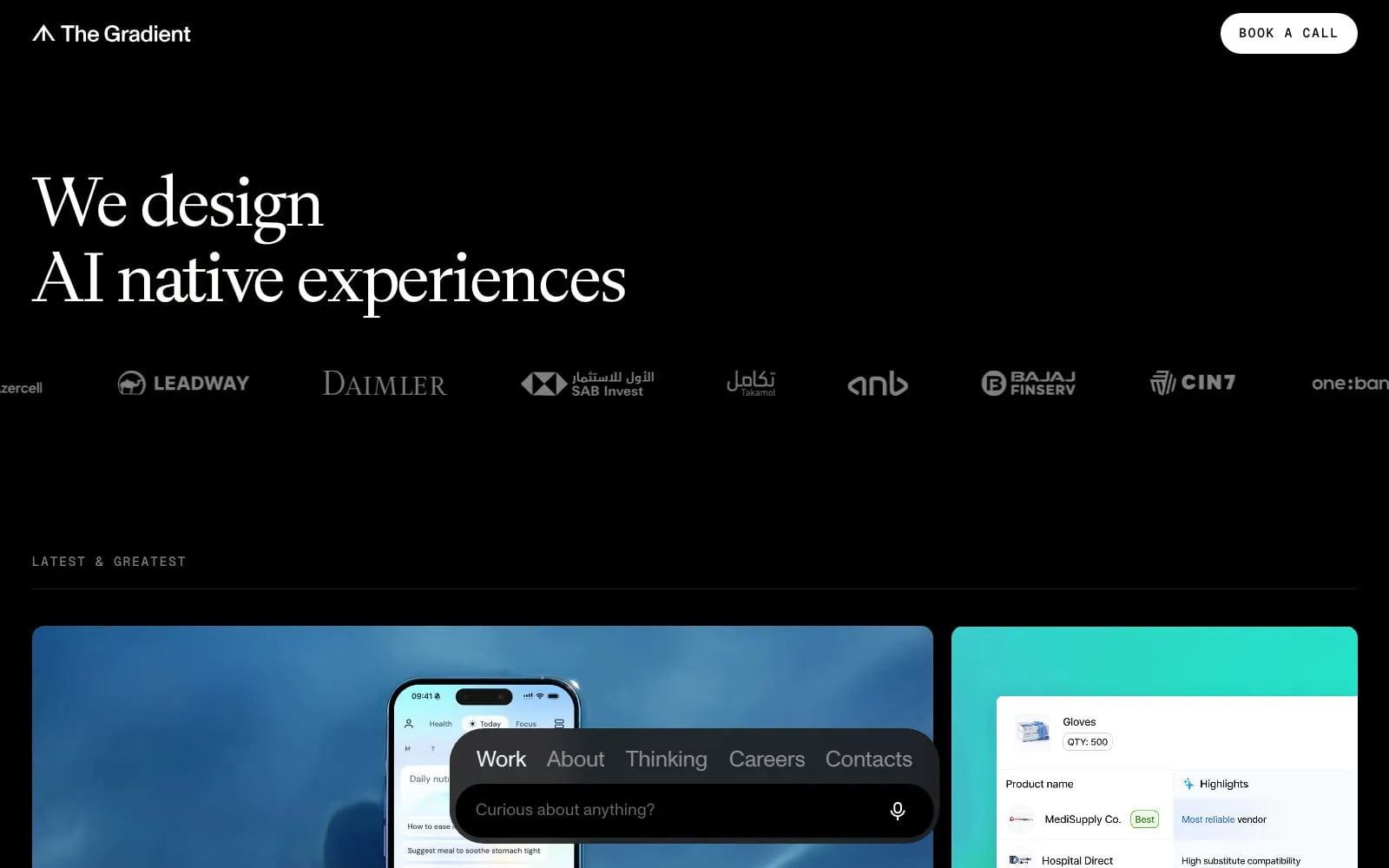 Screenshot of The Gradient