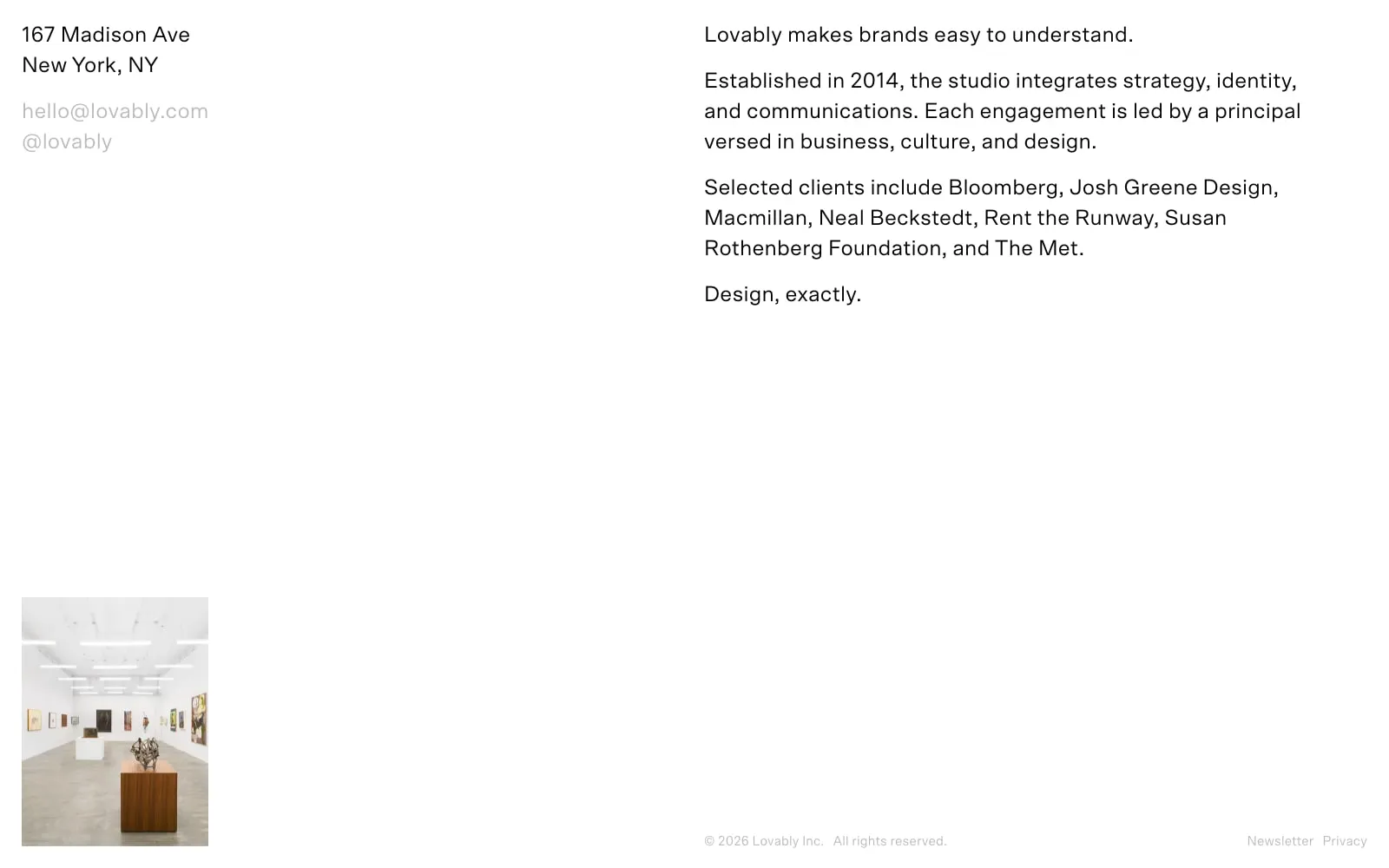 Screenshot of Lovably