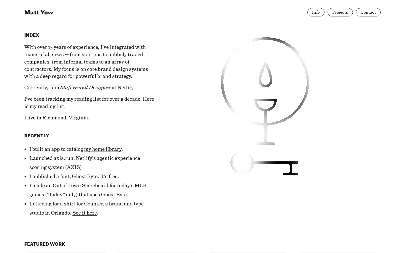 Screenshot of Matt Yow