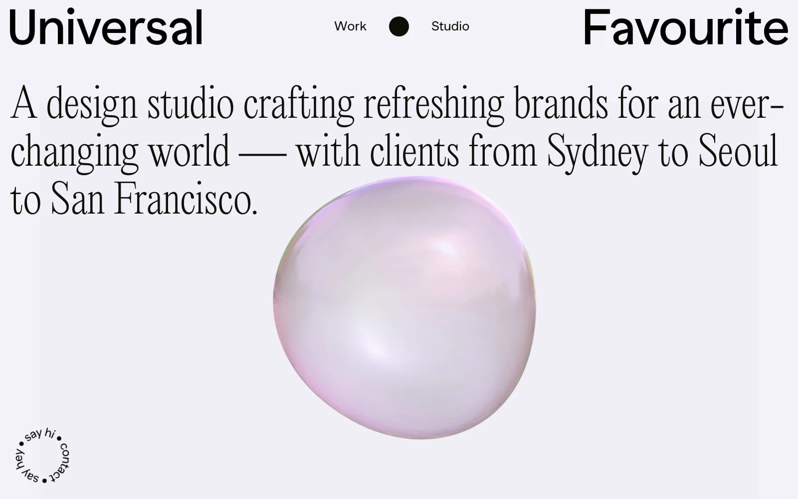 Screenshot of Universal Favourite