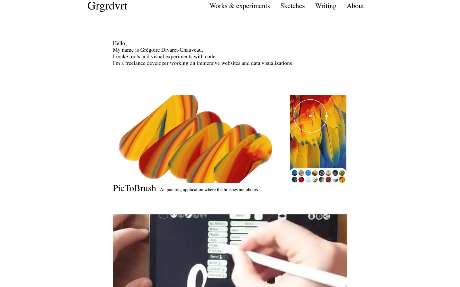 Screenshot of Grgrdvrt