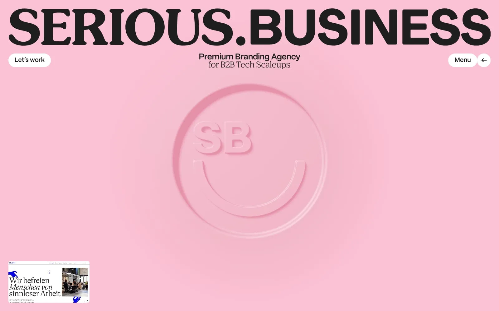 Screenshot of SERIOUS.BUSINESS