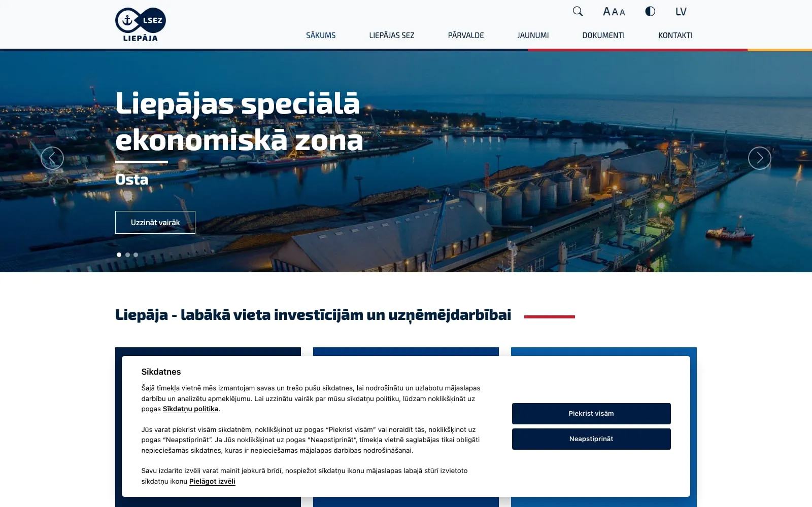 Screenshot of Liepaja SEZ