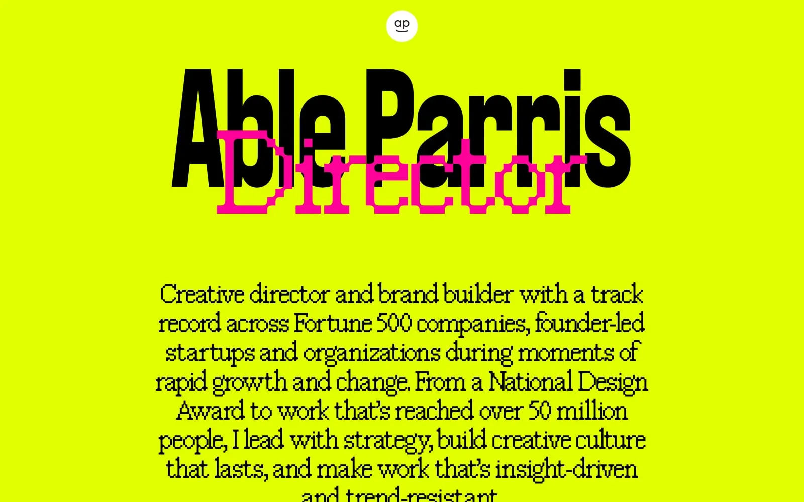 Screenshot of Able Parris