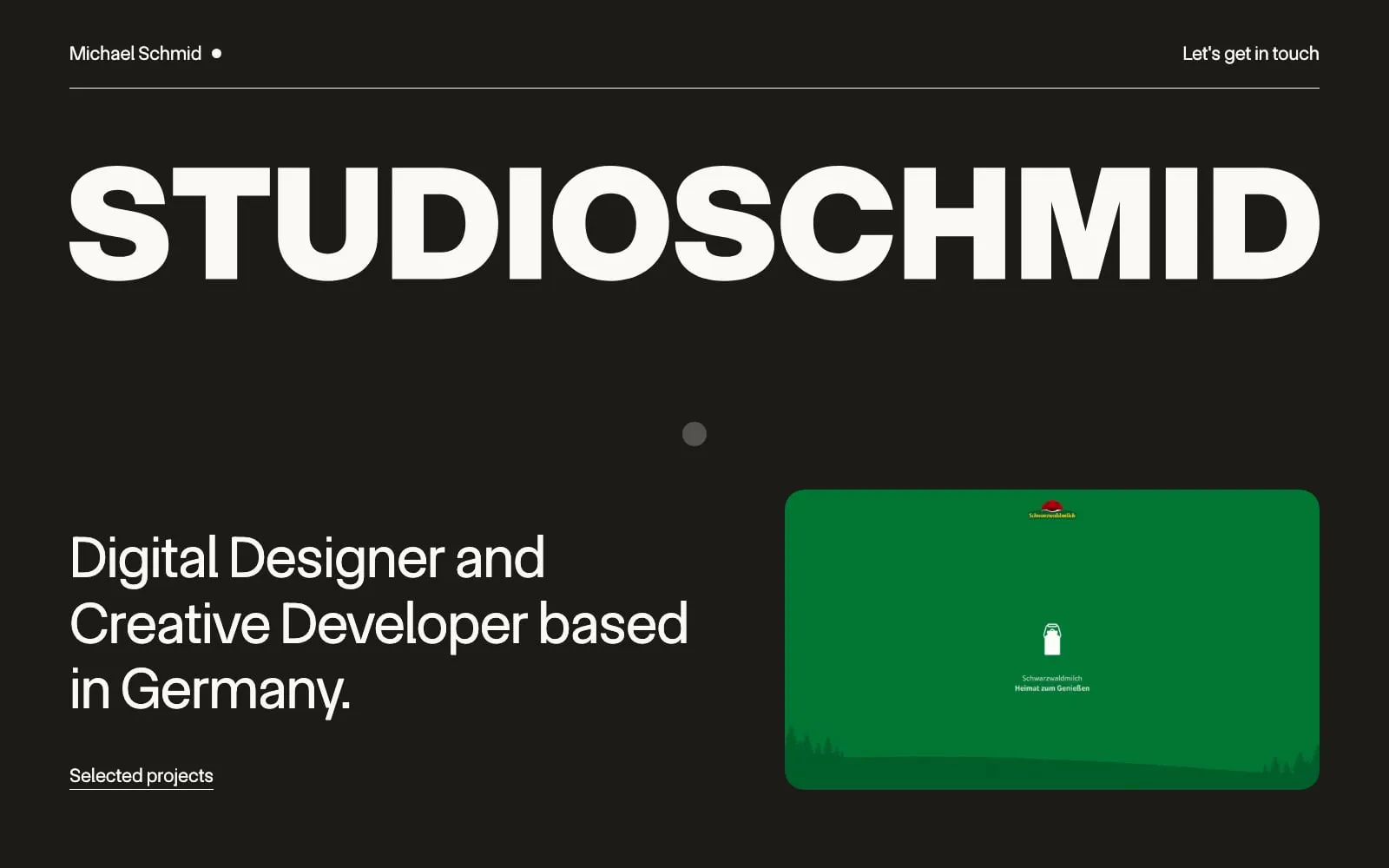Screenshot of Michael Schmid