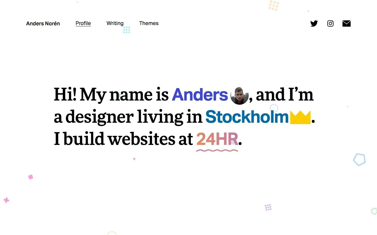 Screenshot of Anders Norén