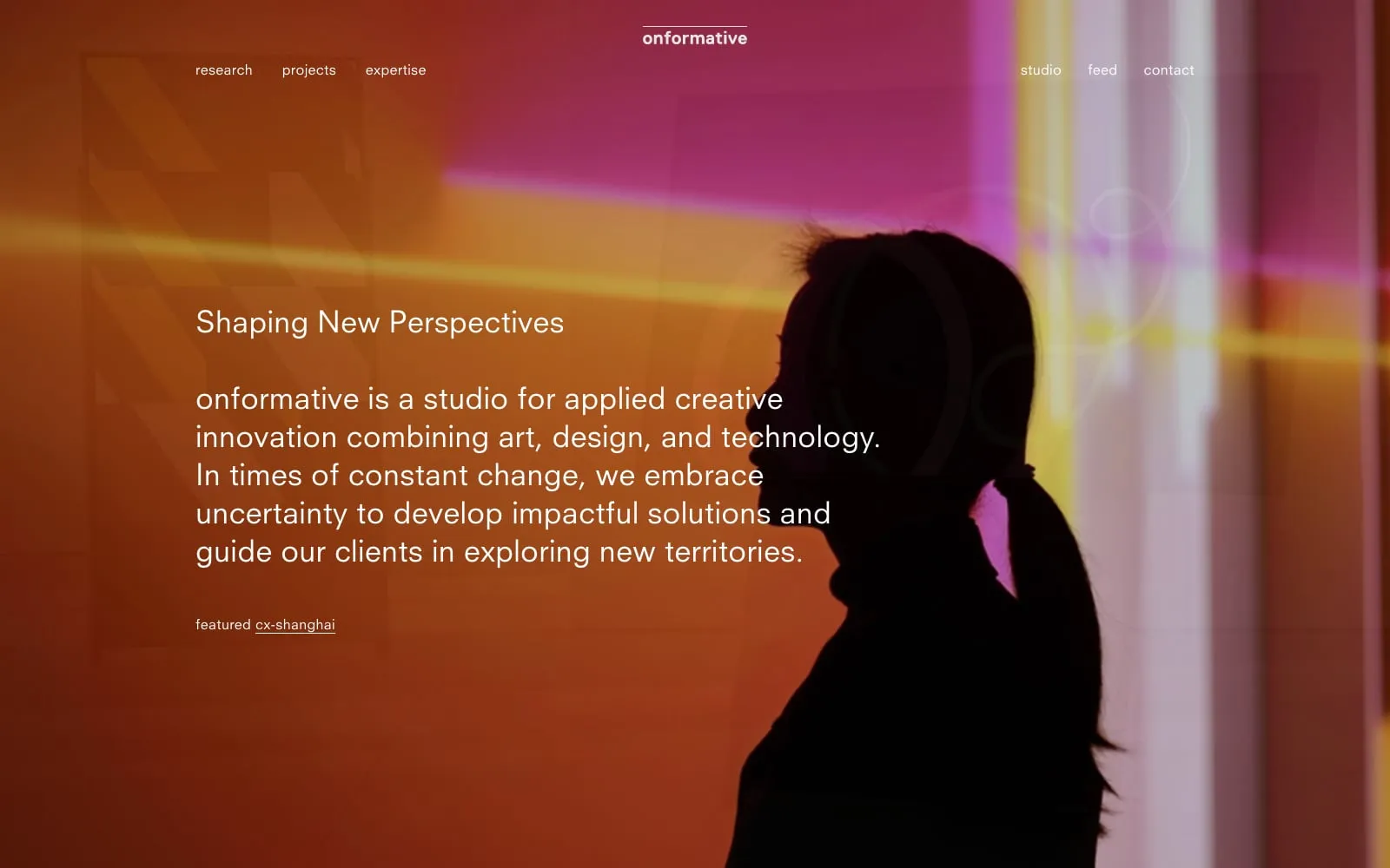 Screenshot of onformative